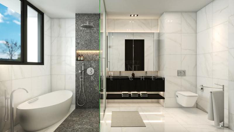 ★ GIANT ★ District 14 Brand New Freehold Corner Terrace | Walk to Kembangan MRT, Jalan Ismail, Lorong Mydin, Lorong Melayu, Eunos / Geylang / Paya Lebar, 5 Bedrooms, 5,885 sqft, Corner Terrace For Sale, by Jackie Chew, 500271430 - Bathroom - PropertyGuru.com.sg