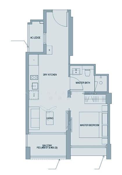 Park Place Residences, 6 Paya Lebar Road, Eunos / Geylang / Paya Lebar, 1 Bedroom, 484 sqft, Condominium For Sale, by Anthea Yeo 杨丽娇, 500271468 - PropertyGuru.com.sg