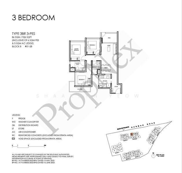 Grand Dunman, 16 Dunman Road, East Coast / Marine Parade, 3 Bedrooms, 926 sqft, Condominium For Sale, by Shaarlyn Yeow, 500271483 - Master Bedroom - PropertyGuru.com.sg