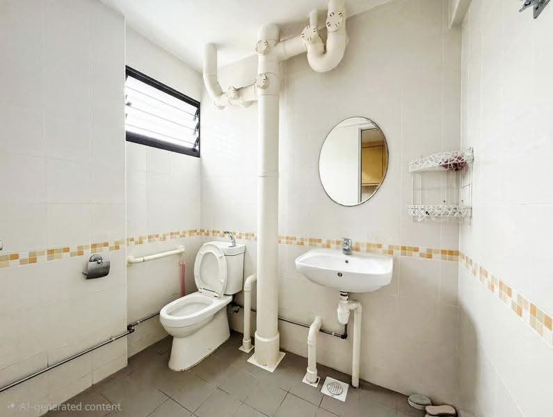 227 Jurong East Street 21, 227 Jurong East Street 21, Boon Lay / Jurong / Tuas, 3 Bedrooms, 1,292 sqft, HDB Flat For Sale, by Louis Leow, 500271603 - Bathroom - PropertyGuru.com.sg