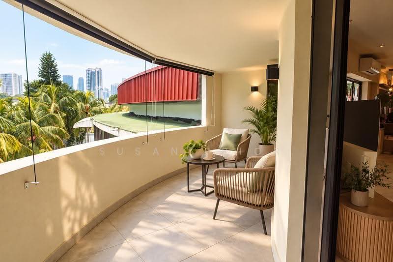 Trendy Tiong Bahru One Bed, Tiong Bahru Road, Alexandra / Commonwealth, 1 Bedroom, 800 sqft, Walk-up Apartment For Rent, by Susan Prior, 500271633 - Balcony - PropertyGuru.com.sg