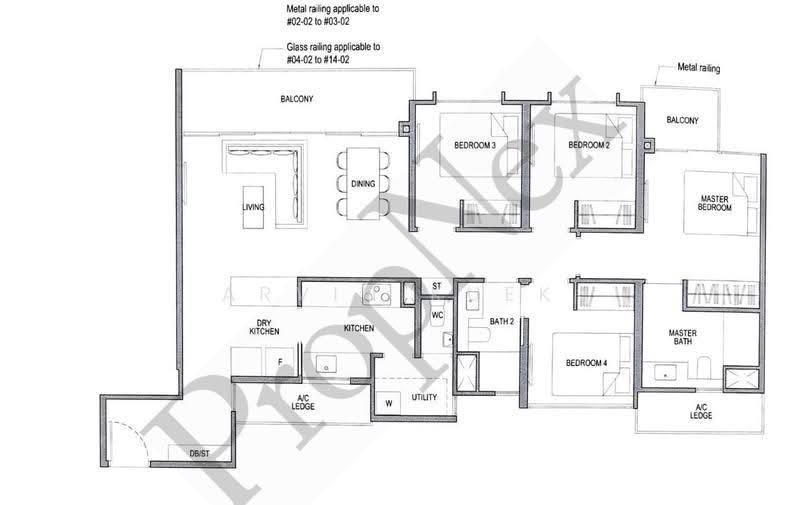 Park Colonial, 10 Woodleigh Lane, Macpherson / Potong Pasir, 4 Bedrooms, 1,249 sqft, Condominium For Rent, by Arvin Kuek, 500271658 - PropertyGuru.com.sg