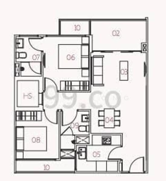 Village @ Pasir Panjang, 463 Pasir Panjang Road, Buona Vista / West Coast / Clementi New Town, 2 Bedrooms, 818 sqft, Condominium For Rent, by Kevin Wong 王奕凯, 500271751 - PropertyGuru.com.sg