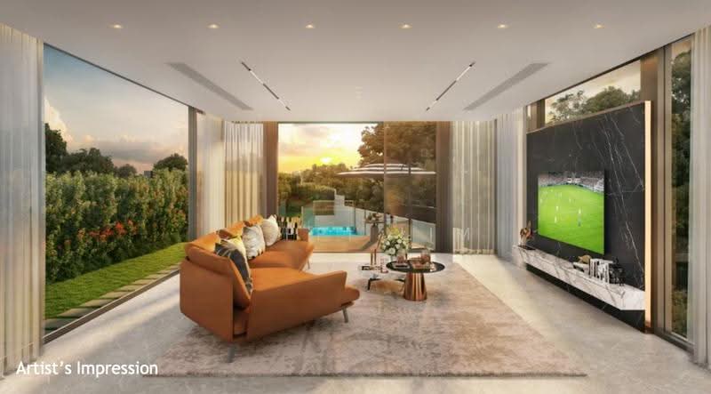 Brand New Semi Detached at Changi/ Loyang, Old Tampines Road, Flora Road, Lengkok Mariam, Toh Close, Mariam Way, Changi Airport / Changi Village, 5 Bedrooms, 4,133 sqft, Semi-Detached House For Sale, by Cappi Lim, 500271881 - Living Room - PropertyGuru.com.sg