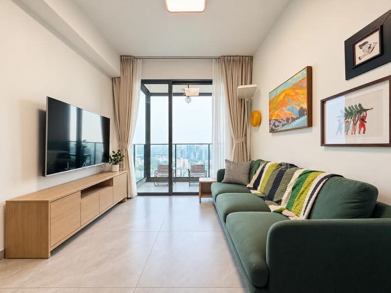 Clavon, 6 Clementi Avenue 1, Buona Vista / West Coast / Clementi New Town, 2 Bedrooms, 764 sqft, Condominium For Rent, by Jason Chen 陈野文, 500271912 - Living Room - PropertyGuru.com.sg