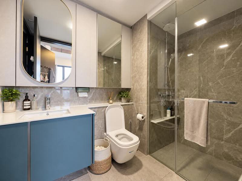 Clavon, 6 Clementi Avenue 1, Buona Vista / West Coast / Clementi New Town, 2 Bedrooms, 764 sqft, Condominium For Rent, by Jason Chen 陈野文, 500271912 - Bathroom - PropertyGuru.com.sg