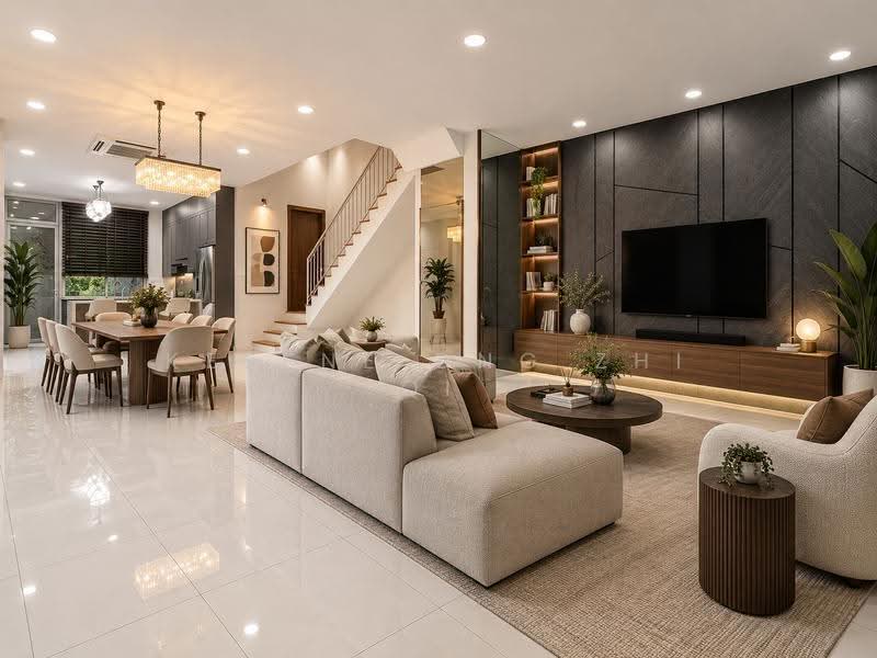 Century Woods, Woodgrove View, Admiralty / Woodlands, 4 Bedrooms, 3,010 sqft, Terraced House For Sale, by Kerene Ong Zhi Qi, 500271932 - Living Room - PropertyGuru.com.sg