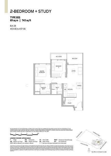 Union Square Residences, 28 Havelock Road,, Boat Quay / Raffles Place / Marina, 2 Bedrooms, 743 sqft, Condominium For Sale, by Carven HO, 500271965 - PropertyGuru.com.sg