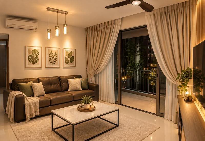 The Tembusu, 107D Tampines Road, Hougang / Punggol / Sengkang, 2 Bedrooms, 753 sqft, Condominium For Sale, by Eve Lim, 500271976 - Living Room (AI impression) - PropertyGuru.com.sg