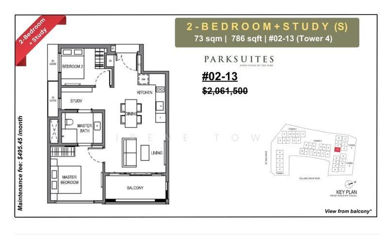 Parksuites, 18 Holland Grove Road, Tanglin / Holland / Bukit Timah, 2 Bedrooms, 786 sqft, Condominium For Sale, by Irene Tow, 500271983 - PropertyGuru.com.sg