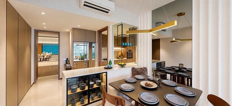 Emerald of Katong, Jalan Tembusu, East Coast / Marine Parade, 4 Bedrooms, 1,259 sqft, Condominium For Sale, by Ada Rong, 500272028 - Dining Room - PropertyGuru.com.sg