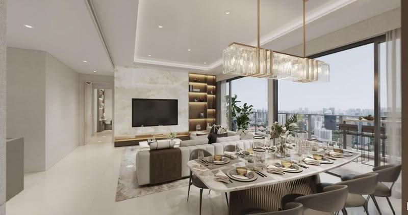 Union Square Residences, 28 Havelock Road,, Boat Quay / Raffles Place / Marina, 5 Bedrooms, 2,476 sqft, Condominium For Sale, by Carven HO, 500272052 - Living Room - PropertyGuru.com.sg