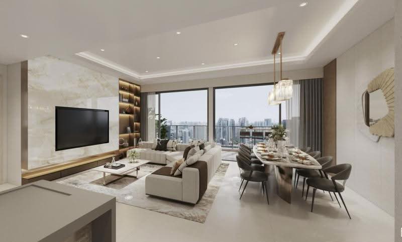 Union Square Residences, 28 Havelock Road,, Boat Quay / Raffles Place / Marina, 5 Bedrooms, 2,476 sqft, Condominium For Sale, by Carven HO, 500272052 - Living Room - PropertyGuru.com.sg