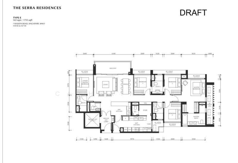 The Serra Residences, 7 Bassein Road, Newton / Novena, 5 Bedrooms, 1,755 sqft, Condominium For Sale, by Catherine Ea, 500272074 - PropertyGuru.com.sg
