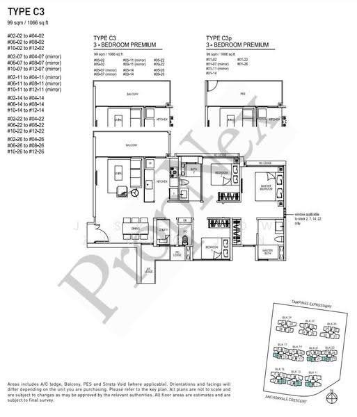 Bellewaters, 21 Anchorvale Crescent, Hougang / Punggol / Sengkang, 3 Bedrooms, 1,066 sqft, Condominium For Sale, by Jesper Kow Zhong Jun, 500272075 - PropertyGuru.com.sg