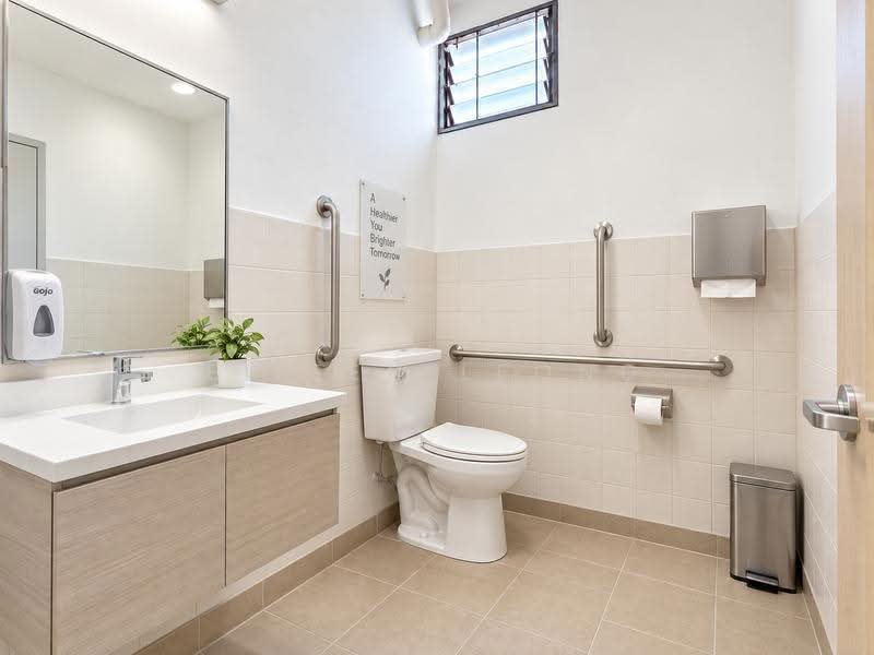 607 Ang Mo Kio Avenue 4 (HDB Shophouse), ANG MO KIO AVENUE 4, Ang Mo Kio / Bishan / Thomson, 721 sqft, Shop / Shophouse For Rent, by Eileen Leong, 500272084 - Bathroom - CommercialGuru.com.sg