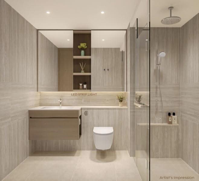 Thomson Reserve, Bright Hill Drive, Ang Mo Kio / Bishan / Thomson, 2 Bedrooms, 592 sqft, Condominium For Sale, by Hazel Chan, 500272174 - Bathroom - PropertyGuru.com.sg