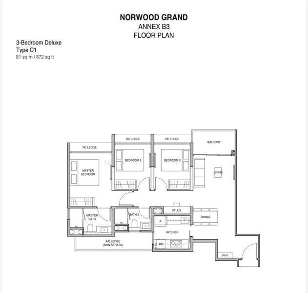 Norwood Grand, Admiralty / Woodlands, 3 Bedrooms, 872 sqft, Condominium For Rent, by Matt Ng, 500272201 - PropertyGuru.com.sg