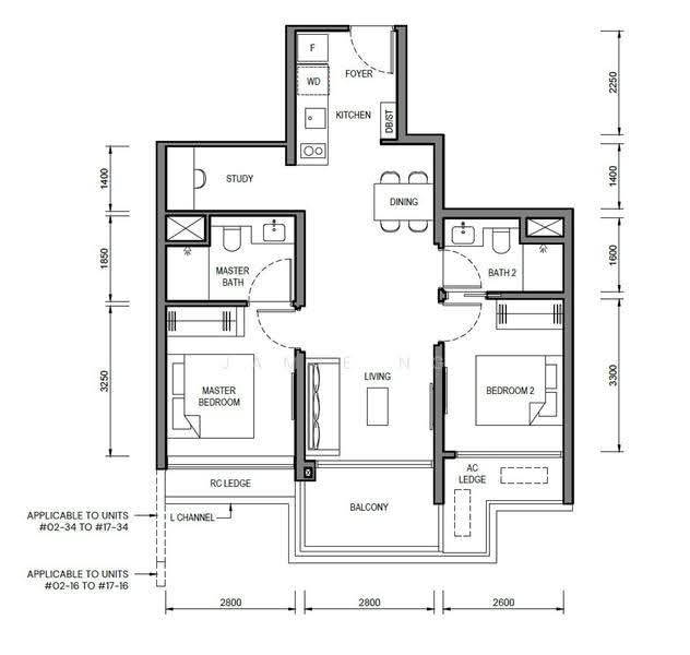 Grand Dunman, 10 Dunman Road, East Coast / Marine Parade, 2 Bedrooms, 775 sqft, Condominium For Sale, by Jamie Ng, 500272226 - Master Bedroom - PropertyGuru.com.sg