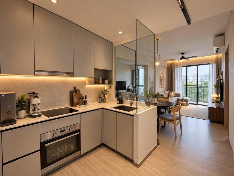 The Garden Residences, 9 Serangoon North View, Hougang / Punggol / Sengkang, 2 Bedrooms, 689 sqft, Condominium For Sale, by Mark Sim, 500272248 - Kitchen - PropertyGuru.com.sg