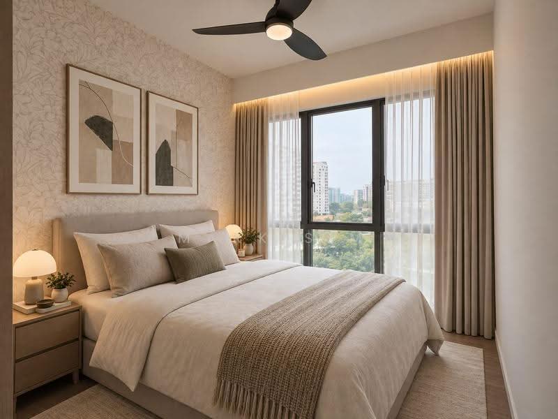 The Garden Residences, 9 Serangoon North View, Hougang / Punggol / Sengkang, 2 Bedrooms, 689 sqft, Condominium For Sale, by Mark Sim, 500272248 - Bedroom - PropertyGuru.com.sg