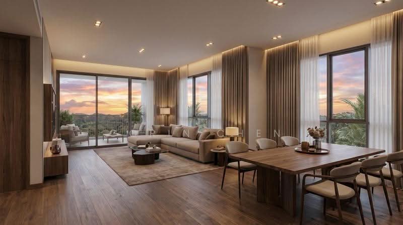 The Reserve Residences, 9 Jalan Anak Bukit, Clementi Park / Upper Bukit Timah, 3 Bedrooms, 1,313 sqft, Condominium For Sale, by Corin Chen, 500272262 - Living Room - PropertyGuru.com.sg