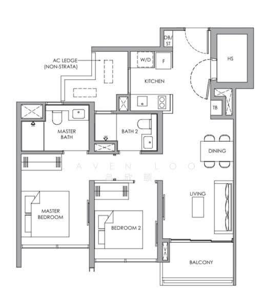 Rare exclusive with study and Bombshelter below 1.5m, 50A, Dairy Farm / Bukit Panjang / Choa Chu Kang, 2 Bedrooms, 721 sqft, Condominium For Sale, by Laven Loo 吕欣颐, 500272352 - PropertyGuru.com.sg
