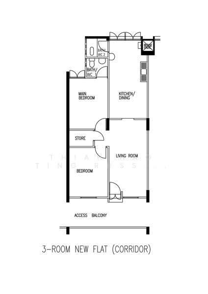 329 Clementi Avenue 2, 329 Clementi Avenue 2, Buona Vista / West Coast / Clementi New Town, 2 Bedrooms, 721 sqft, HDB Flat For Sale, by Thiah Hao Ting Russell Baligod, 500272356 - PropertyGuru.com.sg