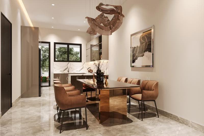 Brand New 3-Storey Inter Terrace with Attic, Lift and Infinity Pool, East Coast / Marine Parade, 5 Bedrooms, 5,185 sqft, Terraced House For Sale, by Angelina Tan, 500272371 - Dining Room - PropertyGuru.com.sg