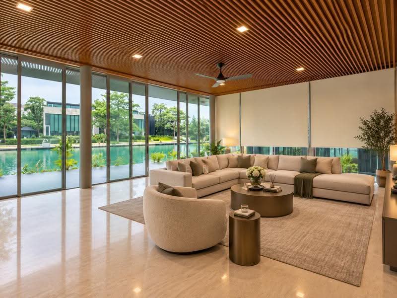 Sentosa Cove, Cove Way, Harbourfront / Telok Blangah, 5 Bedrooms, 7,628 sqft, Bungalow House For Rent, by CHEN ., 500272439 - Living Room - PropertyGuru.com.sg
