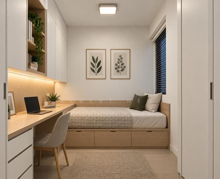d'Leedon (Former Farrer Court), 11 Leedon Heights, Tanglin / Holland / Bukit Timah, 2 Bedrooms, 635 sqft, Condominium For Sale, by Albert New, 500272441 - ID Bedroom/study - PropertyGuru.com.sg