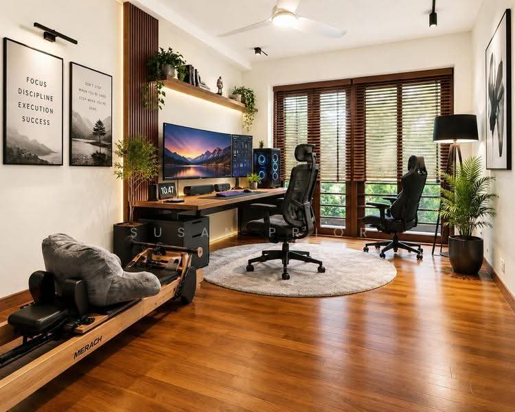 Emerald Hill Trendy 2+ Study+ Roof Terrace, Emerald Hill Road, Orchard / River Valley, 4 Bedrooms, 2,600 sqft, Conservation House For Rent, by Susan Prior, 500272469 - Study - PropertyGuru.com.sg