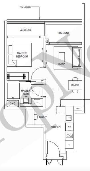 Pinetree Hill, 30 Pine Grove, Clementi Park / Upper Bukit Timah, 1 Bedroom, 538 sqft, Condominium For Rent, by Victoria Chan, 500272473 - Master Bedroom - PropertyGuru.com.sg