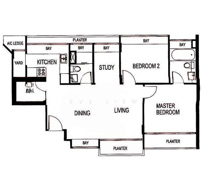 3 @ Phillips, 3 Phillips Avenue, Hougang / Punggol / Sengkang, 3 Bedrooms, 893 sqft, Condominium For Sale, by Eve Liew, 500272505 - PropertyGuru.com.sg