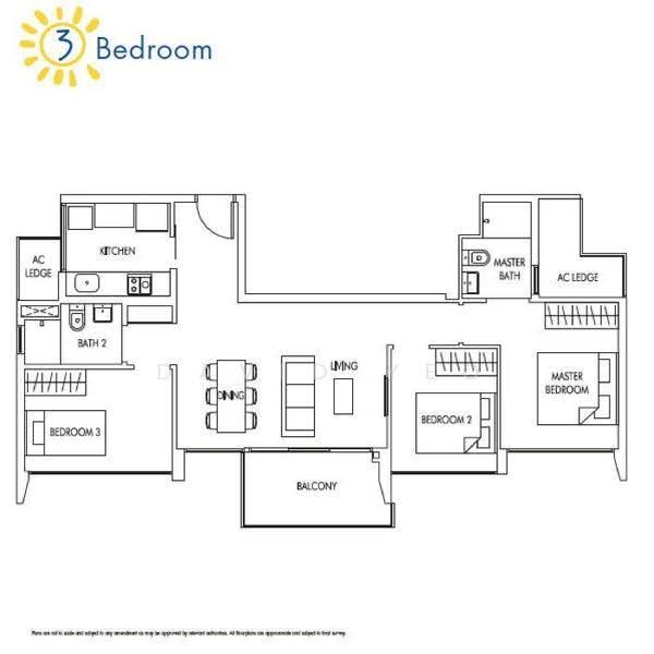 Sol Acres, 8 Choa Chu Kang Grove, Dairy Farm / Bukit Panjang / Choa Chu Kang, 3 Bedrooms, 926 sqft, Condominium For Sale, by David Yeo, 500272516 - PropertyGuru.com.sg