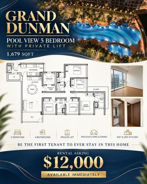 Grand Dunman, 16 Dunman Road, East Coast / Marine Parade, 5 Bedrooms, 1,679 sqft, Condominium For Rent, by Cynthia Neo, 500272546 - PropertyGuru.com.sg
