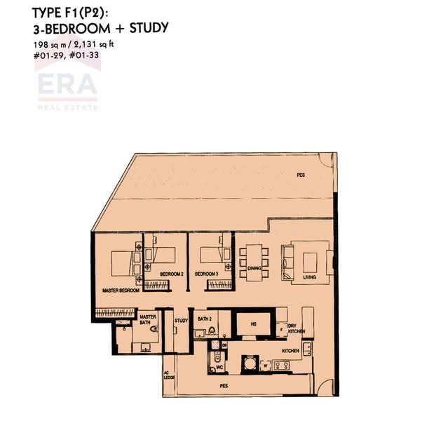 The Minton, 147 Hougang Street 11, Hougang / Punggol / Sengkang, 3 Bedrooms, 2,131 sqft, Condominium For Sale, by Chris Chua, 500272574 - PropertyGuru.com.sg