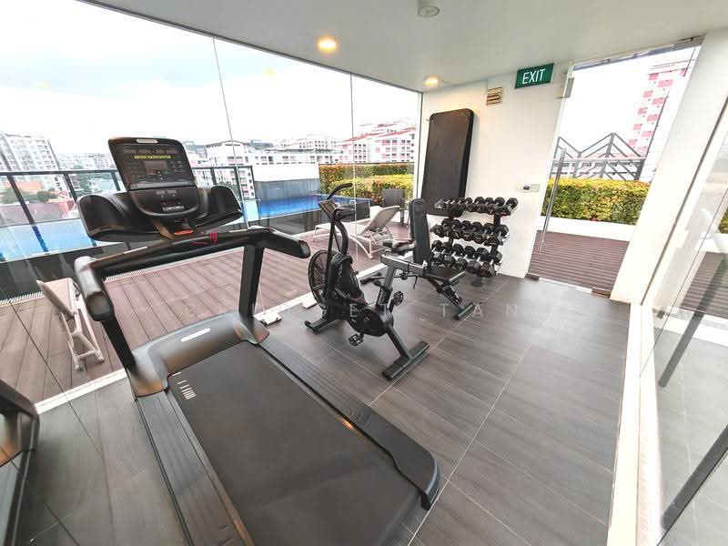 M Suites, 65 Lorong Melayu, Eunos / Geylang / Paya Lebar, 3 Bedrooms, 1,044 sqft, Condominium For Rent, by Bridget Tan, 500272596 - Gym - PropertyGuru.com.sg
