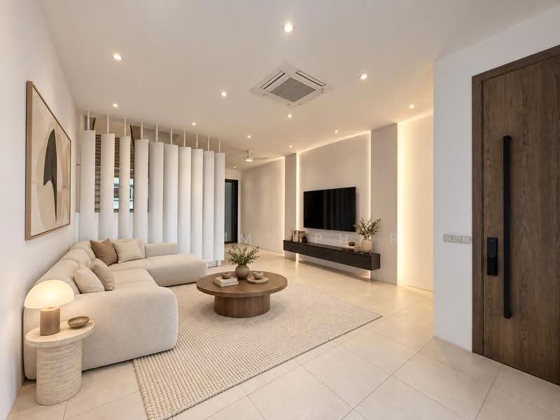 Modern Terrace Near Kovan mrt, Mall, Food Centre & Supermarket, Jalan Lepas, Hougang / Punggol / Sengkang, 4 Bedrooms, 3,000 sqft, Terraced House For Rent, by Jeremy Pher, 500272680 - Living Room - PropertyGuru.com.sg
