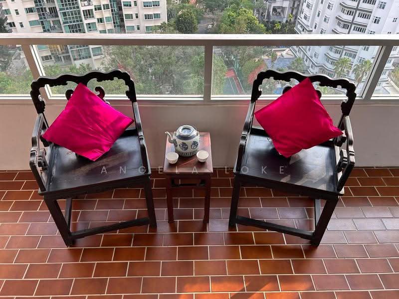 Ridgewood Condominium, 61 Mount Sinai Drive, Tanglin / Holland / Bukit Timah, 3 Bedrooms, 1,744 sqft, Condominium For Sale, by Angela Loke, 500272740 - Balcony - PropertyGuru.com.sg