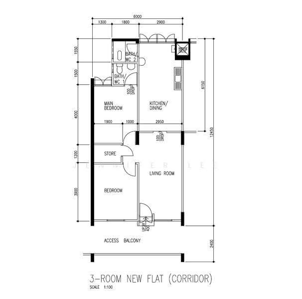 571 Cheng San Court, 571 Ang Mo Kio Avenue 3, Ang Mo Kio / Bishan / Thomson, 2 Bedrooms, 721 sqft, HDB Flat For Sale, by Jennifer Lee, 500272761 - PropertyGuru.com.sg