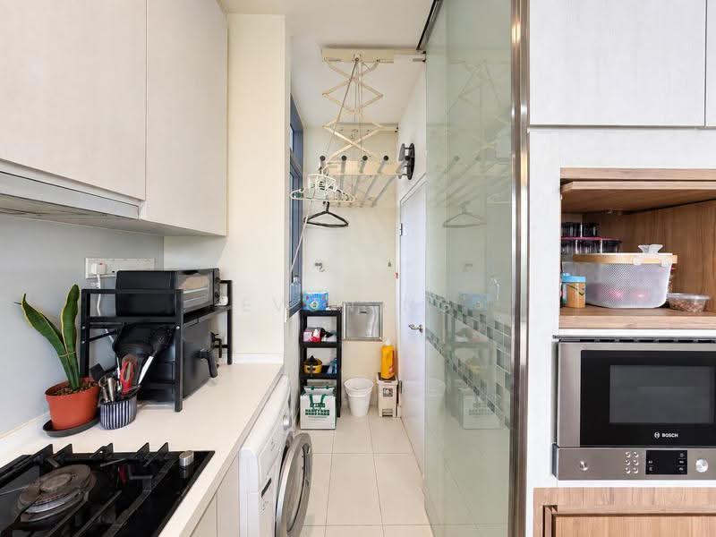 The Lanai, 140 Hillview Avenue, Dairy Farm / Bukit Panjang / Choa Chu Kang, 2 Bedrooms, 947 sqft, Condominium For Sale, by Evon Ng, 500272849 - Wet Kitchen & Yard - PropertyGuru.com.sg