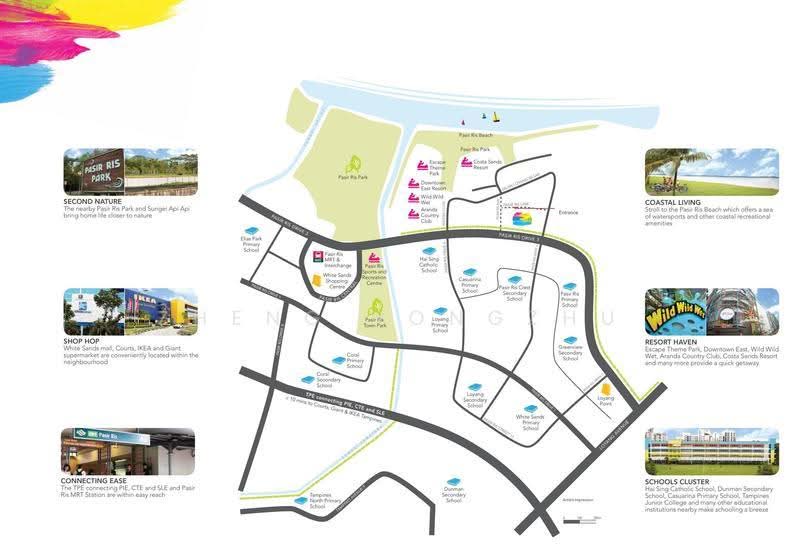 Watercolours, 25 Pasir Ris Link, Pasir Ris / Tampines, 4 Bedrooms, 1,238 sqft, Condominium For Rent, by Zheng YongZhu, 500272865 - Exterior - PropertyGuru.com.sg
