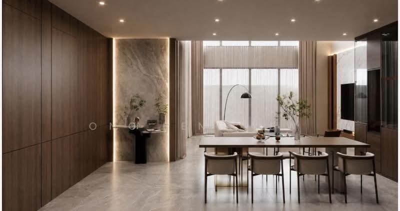 Luxus Hills | The Estate, Seletar Green Walk, Seletar / Yio Chu Kang, 6 Bedrooms, 3,476 sqft, Terraced House For Rent, by Ong Beng Yew, 500272887 - Living Room - PropertyGuru.com.sg