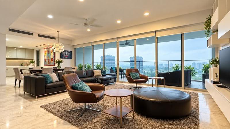 Sky @ Eleven, 7 Thomson Lane, Newton / Novena, 4 Bedrooms, 2,713 sqft, Condominium For Sale, by Patrick Poon 潘德名, 500272917 - Living Room - PropertyGuru.com.sg