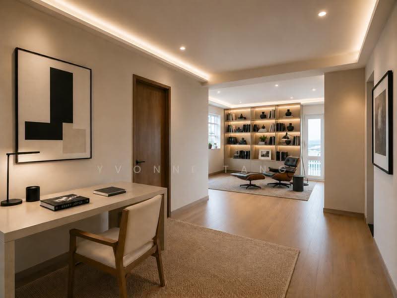 TOP SOON! Over 7100sqft Best Value Brand New Semi-D, Tanglin / Holland / Bukit Timah, 5 Bedrooms, 7,133 sqft, Semi-Detached House For Sale, by Yvonne Tang, 500272933 - Study (Ensuite) - PropertyGuru.com.sg