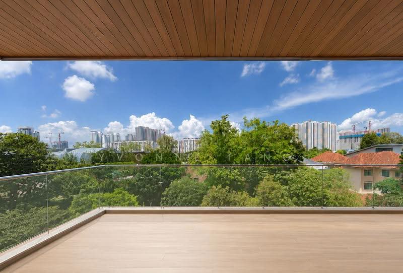 TOP SOON! Over 7100sqft Best Value Brand New Semi-D, Tanglin / Holland / Bukit Timah, 5 Bedrooms, 7,133 sqft, Semi-Detached House For Sale, by Yvonne Tang, 500272933 - Balcony - PropertyGuru.com.sg