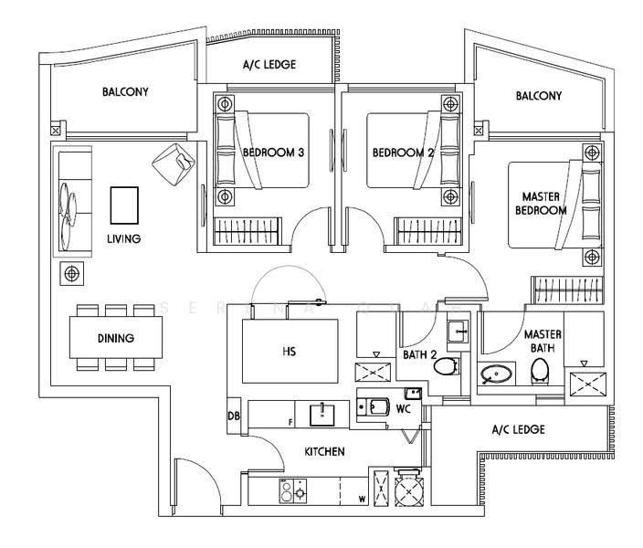Sky Green, 568 Macpherson Green, Macpherson / Potong Pasir, 3 Bedrooms, 1,152 sqft, Condominium For Rent, by Serena Quah, 500272946 - PropertyGuru.com.sg