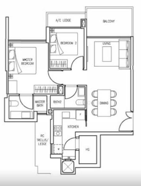 Stars of Kovan, 984 Upper Serangoon Road, Hougang / Punggol / Sengkang, 2 Bedrooms, 743 sqft, Condominium For Rent, by Jake Hor, 500273223 - PropertyGuru.com.sg