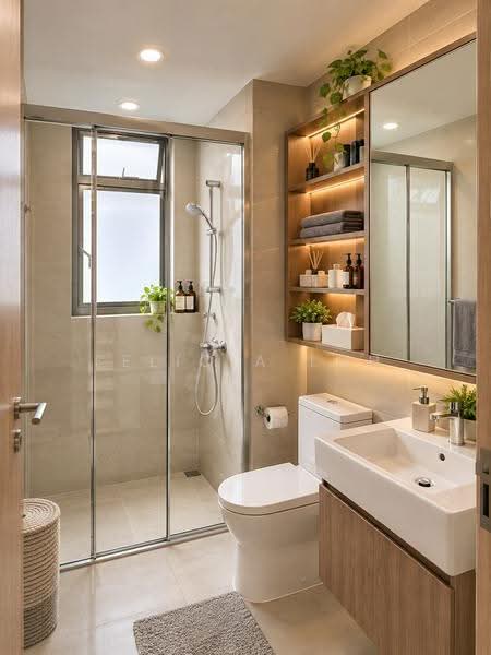 Sol Acres, 16 Choa Chu Kang Grove, Dairy Farm / Bukit Panjang / Choa Chu Kang, 3 Bedrooms, 926 sqft, Condominium For Sale, by Felicia Loh, 500273273 - Bathroom - PropertyGuru.com.sg